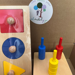 Pack Juguetes Montessori, primeros descubrimientos. + 12 meses.