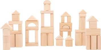 Bloques naturales de construcción de madera 50 piezas- Small Foot