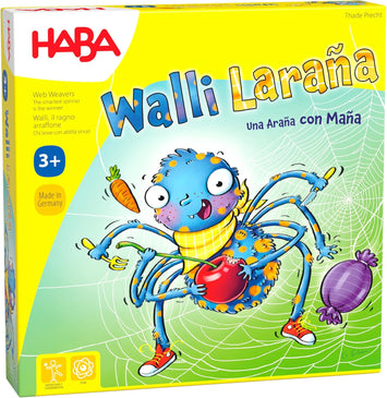 Walli la Araña | HABA | Juego +3 | Coordinación, colores y atención