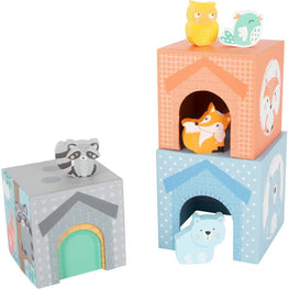 Cubos apilables tono pastel