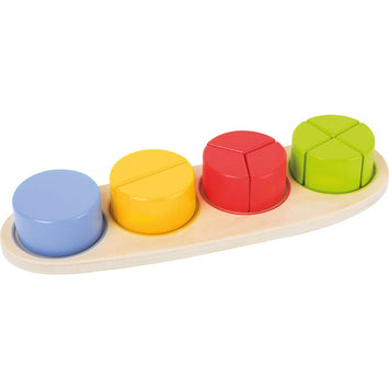 Juego de aprendizaje círculos fraccionados