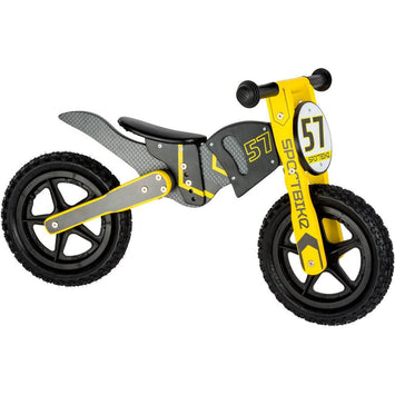 Bicicleta sin pedales motocross amarilla - El Árbol y Yo