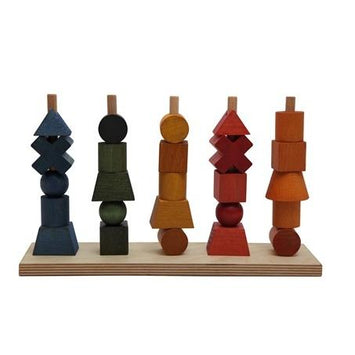 Juguete apilable Montessori de madera