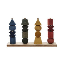 Apilable de madera Montessori XL- Hecho a mano- +12 meses- Wooden Story