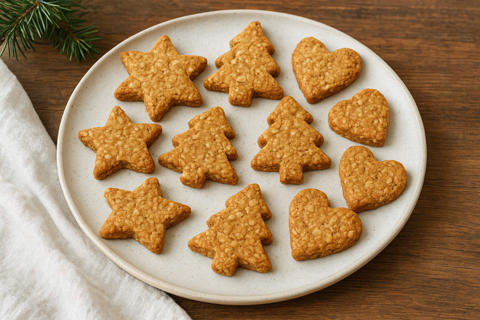 Receta de Galletas de Navidad Fácil y Sin azúcar