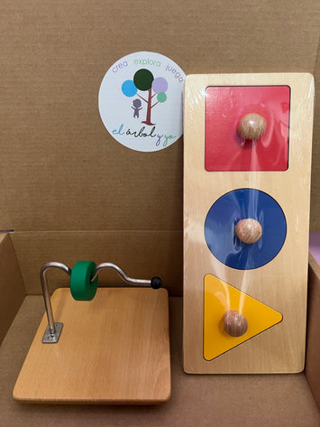 Pack mis primeros juguetes Montessori. + 12 meses.