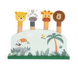 Animales Safari Saltarines de Madera | Juego de Motricidad +12 meses