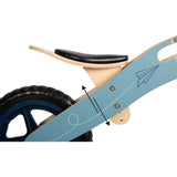 Bicicleta de aprendizaje Avión de papel azul