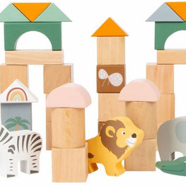 Bloques de Construcción de madera Safari. Small Foot. + 12 meses.
