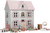 Casa de muñecas de madera blanca FSC- Little Dutch