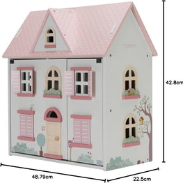 Casa de muñecas de madera blanca FSC- Little Dutch