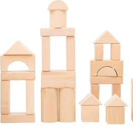 Bloques naturales de construcción de madera 50 piezas- Small Foot