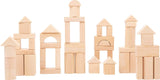Bloques naturales de construcción de madera 50 piezas- Small Foot