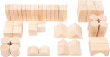 Bloques naturales de construcción de madera 50 piezas- Small Foot