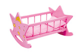 Cuna rosa de madera para muñecas "Estrellas"- Small Foot