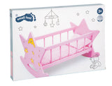 Cuna rosa de madera para muñecas "Estrellas"- Small Foot