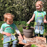 Delantal Infantil de Jardinería con Herramientas. Juego al Aire Libre Montessori