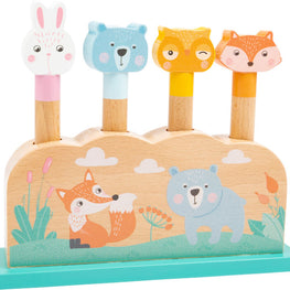 Juego de madera de encajar saltando animales pastel- Small Foot