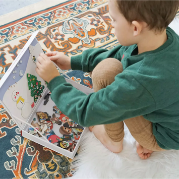 Libro magnético navideño