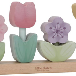 Apilable de Flores Little Dutch – Primer Juguete Sensorial de Primavera (+12m)