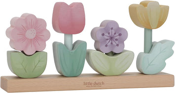 Apilable de Flores Little Dutch – Primer Juguete Sensorial de Primavera (+12m)