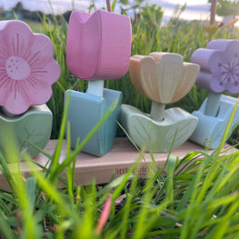 Apilable de Flores Little Dutch – Primer Juguete Sensorial de Primavera (+12m)