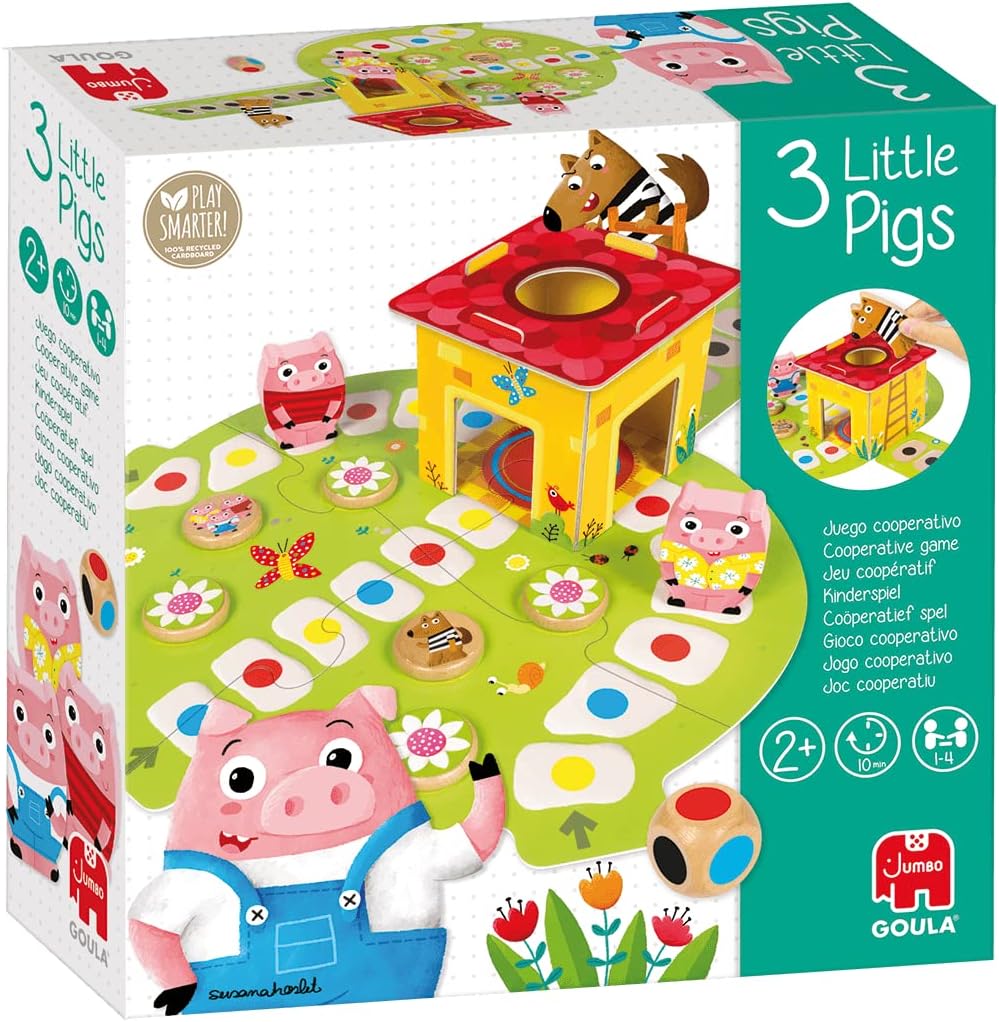 Los tres cerditos Juego cooperativo GOULA. + 2 años.