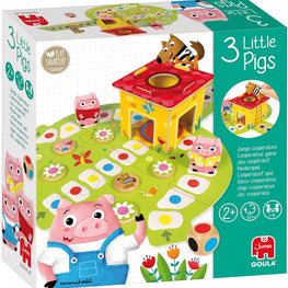 Los tres cerditos Juego cooperativo GOULA. + 2 años.