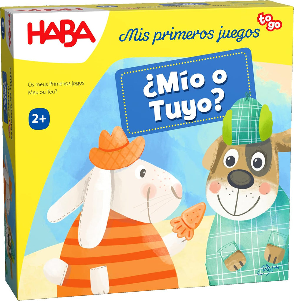 ¿Mio o tuyo? Mis primeros juegos TO GO. Juego de clasificación. +2 años