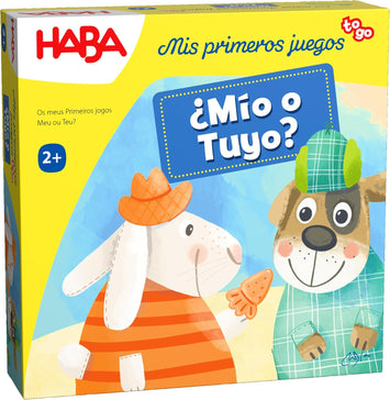 ¿Mio o tuyo? Mis primeros juegos TO GO. Juego de clasificación. +2 años