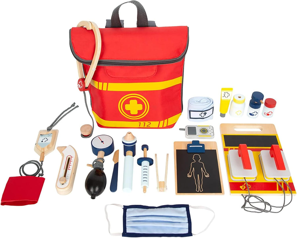 Mochila de Médico de Juguete con Accesorios | Juego Simbólico +3 años