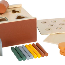 Juguete Montessori de encaje de madera – 3 formas de jugar | +12 meses