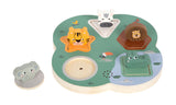 Puzle de Animales Safari 3D de madera con Sonido| Small Foot. +12 meses