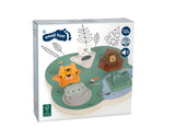 Puzle de Animales Safari 3D de madera con Sonido| Small Foot. +12 meses