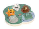 Puzle de Animales Safari 3D de madera con Sonido| Small Foot. +12 meses