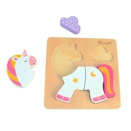 puzzle encajable unicornio