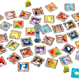 Rhino Hero Missing Match Missing Match | HABA | Juego de memoria y observación +4 | Atención y agilidad mental