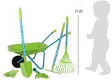 Set de jardinería infantil con carretilla Small Foot. +3 años