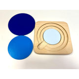 puzzle tondo azul