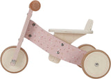 Triciclo de madera Rosa de Flores- Little Dutch