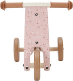 Triciclo de madera Rosa de Flores- Little Dutch