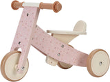 Triciclo de madera Rosa de Flores- Little Dutch