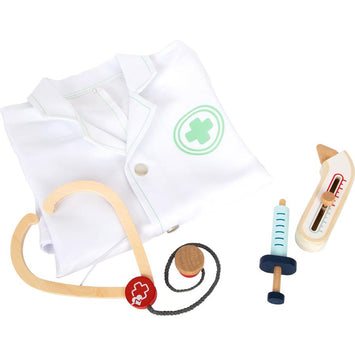 Set de médico con bata