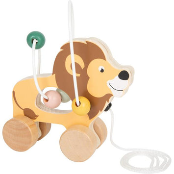 León para arrastrar con circuito de motricidad 