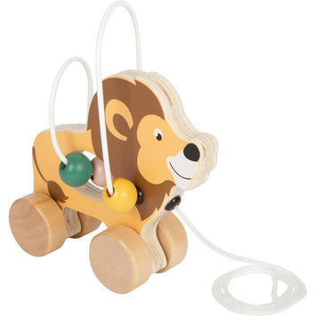 León para arrastrar con circuito de motricidad 