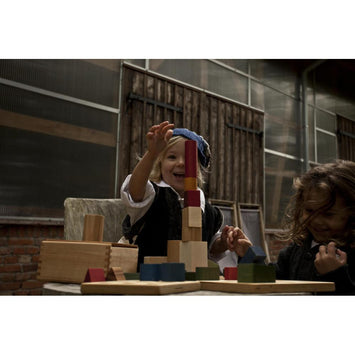 Bloques arcoiris de madera Montessori